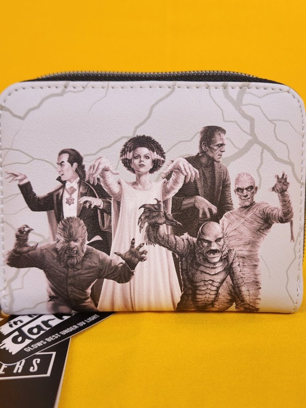 Loungefly Universal Monsters Glow-In-The-Dark Zip Around Wallet Halloween NEW